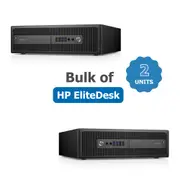 Bulk of 2x HP EliteDesk 800 G2 SFF Desktop PC Intel i5-6500 3.2GHz 32GB RAM 1TB SSD + Wi-Fi - Refurbished
