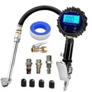 Digital Tire Pressure Gauge with Inflator, 250 PSI,Heavy Duty Air Compressor