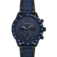 在飛比找蝦皮商城優惠-EMPORIO ARMANI亞曼尼質感優越藍色陶瓷腕錶43m