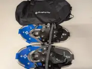 FiveForty Standard Snowshoes Jr | Black/Blue | Size 16 with Carry Bag | New