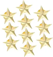 [BESTYASH] Fashionable Alloy Star Pins 10pcs Star Badges Lapel Pin Set Badge for Daily Wear