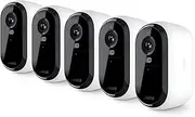 Arlo Essential Security Camera 2K | Indoor - Outdoor | 2nd Gen | Wireless with Spotlight, 2-Way Audio, Color Night Vision, Live Stream, Motion Activation, Real Time Notifications - White, 5 Cameras