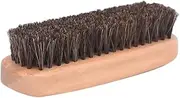 Beaupretty Professional Horsehair Shoe Brush with Sturdy Hardwood Handle for Efficient Buffing and Shine for Boots and Shoes Care Burlywood