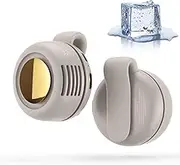 Portable Silent Mini Bladeless Electric Fan, Clip On Waist & Neck Fan, 3 Levels of Wind Speed Adjustment, Low Noise Operation, 1 Hour Charging, 5 Hours of Battery Life, for Summer White