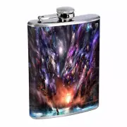 Space Dragon Em1 Flask 8oz Stainless Steel Hip Drinking Whiskey
