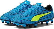 [PUMA] Rapido III Soccer Shoe, Ocean Dive-Yellow Alert Black, 11 US Unisex Big Kid