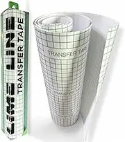 LiME LiNE Transfer Tape, Clear with Alignment Grid, No Residue - for Transfering Stencils and Decals (Transfer Tape)