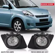 Fog Light Driving Lamp W/Cover Wiring Switch Kits For Daihatsu Sirion 2007-2011