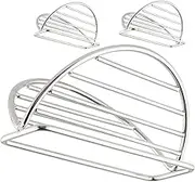 Hoement 3Pcs Stainless Steel Taco Holders Burrito Racks for Easy Filling Upright Design for Tacos Tortillas Pancakes Kitchen Accessory