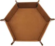 Dice Holder Tray | PU Leather Holder | Portable Dice Tray and Storage Box for Board Game Storage Bowls, Dice Holder for Friends, Family, Birthday, Zankie