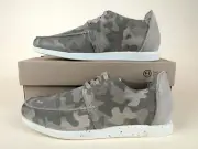 CLARKS SHACRELITE LOW TOP MOC OXFORD MEN'S SHOES COLOR SAND CAMOFLAGE SIZE 8M