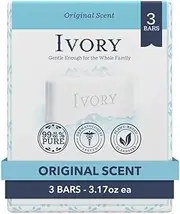 (Pack of 1, Original) - Simply Ivory Bath Bar for Unisex By Ivory, 3 Count