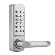 Zinc Alloy Waterproof Mechanical Password Lock (silver)