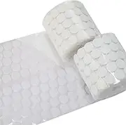 AUTENS Sticky Dots, 20mm/0.79in Diameter Sticky Back Coins Hook & Loop Nylon Self Adhesive Dots Strips Perfect for School Projects, Classroom, Office and Home (1500pcs, White)