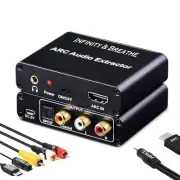 HDMI ARC Adapter Audio Extractor ARC to RCA Audio 3.5mm Converter SPDIF Coaxial