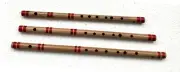 3 Bamboo Flutes G,A,B Bass Bansuri, Combined purchase discount With cover & case