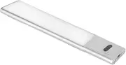 Emuca - LED recessed Light, USB Rechargeable with Switch, L 240 mm, matt anodised, Plastic and Aluminium