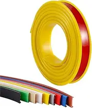 U-Shape Edge Banding, 16.4ft Self Adhesive Veneer Edging, TPE Flexible Furniture Edge Protector for Cabinet Repair Furniture Restoration(Yellow,12mm)