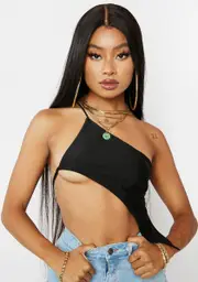 Wicked Look My Way Asymmetrical Crop Tank