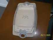 Set of 3 HTF Pfaltzgraff Remembrance Rectangular Nesting Trays Platters Handled