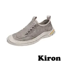 在飛比找momo購物網優惠-【Kiron】網布樂福鞋/潮流時尚網布拼接復古休閒樂福鞋-男