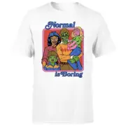 Steven Rhodes Normal Is Boring Unisex T-Shirt - White
