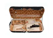 Double Violin Case Viola Case Strong Wood Violin Box Full Size With Back Stra...