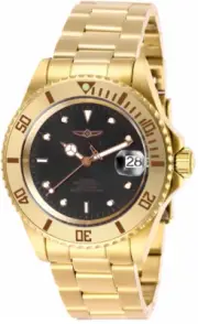 Invicta 40mm Pro Diver Automatic Date Black Dial Stainless Steel Bracelet Watch