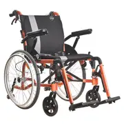 DJMed Self-propelled Wheelchair, Fully-featured, Orange