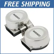 Powerful 12V Mini Twin Electric Horn – Rugged Stainless Steel Construction