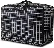 105L Large Storage Bag,Thicken Oxford Moving Bag Underbed Storage King Size with Zip Waterproof Moisture Proof for Clothes,Bedding,Pillows,Blankets