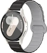 [Vamyzji] Compatible with Samsung Galaxy Watch 7 FE 6 5 4 Band 40mm 44mm, 6 Classic 43mm 47mm, 5 Pro 45mm, 20mm Magnetic Silicone Sport Bands for Samsung Galaxy Watch 4 Classic/Active 2, for Men/Women