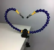 Flexible Two Hands Arm Soldering Iron Holder Stand Clamp Vise Clip Help Tool