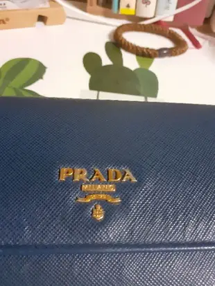 Prada 長夾 藍色