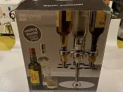 Rotating Liquor Carousel - 6 Bottle - JC Penny Home Collection