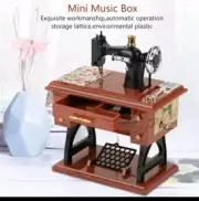 Vintage Sewing Machine Music Box Hand Crank Vintage Music Boxes Festival2348