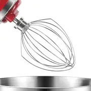 K5A Wire Whip Attachment for KitchenAid 5-6 Quart Bowl-Lift Stand Mixers, K5AWW Wire Whisk Replacement, Egg Heavy Cream Cakes Mayonnaise Whisk