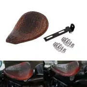 Solo Seat Bracket Spring Alligator Pattern Brown for Harley Chopper Bobber SU