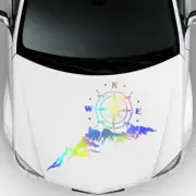 Colourful Car Sticker Compass Mountain Tree SUV Off-road RV Camper Decal Trim (for: MG)