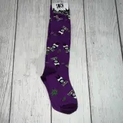 Purple Panda Stereo Youth Crew Knee High Sock it to me socks (age 3-6)