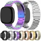 Band For Fitbit Versa 4/3/Sense 2/Sense Watch Stainless Steel Bracelet Strap