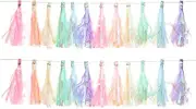 NOLITOY Chic Tassel Garlands Decor 2 Sets of Paper Tassels for Party Ribbon Banner Backdrop Wall Door Window Decor