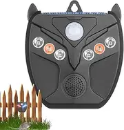 Solar Animal Repeller Outdoor - Solar Ultrasonic Animal Repeller Outdoor,LED Flash Lights Repel Devices Waterproof Adjustable Garden Accessories for Yard Fox Squirrel
