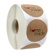 500pcs Kraft Paper Handmade Thank You Sticker for Wedding Favors Party Gifts Stickers Christmas Halloween Decorations