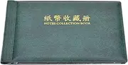 30 Page Banknote Collection Book, Album Banknote Storage Holder, Traveling Banknote Stamp Storage for Collectors(Dark Green)