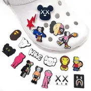 18Pcs/set KAWS Shoes Charms Decor for DIY Croc Clog Sandals Bracelet Wristband Accessories Party Favor