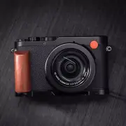 Wood Hand Grip Alloy Base QR L Plate For Leica D-LUX8 LUX8 Type 3952A Camera New
