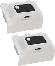 Rechargeable Battery Pack for XboxSeries X/S Gaming Controller with LED Digital Display, 1400mAh Type C Fast Charging Battery Pack (White 2PCS)