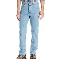 在飛比找森森購物網優惠-Wrangler 2017男時尚藍哥正宗經典輕石洗藍色牛仔褲