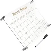 VILLFUL 1 Set Acrylic Dry Erase Board Erasable Drawing Board for Weekly Planning for School Kitchen and Fridge Use Lightweight and Design